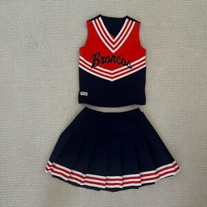 Vintage Denver Broncos Cheerleader outfits (2) Youth Size 12 (M) & Youth 14 (L)